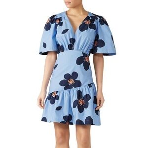 NWOT Kate Spade Grand Flora Patterned knee-length dress with sleeves